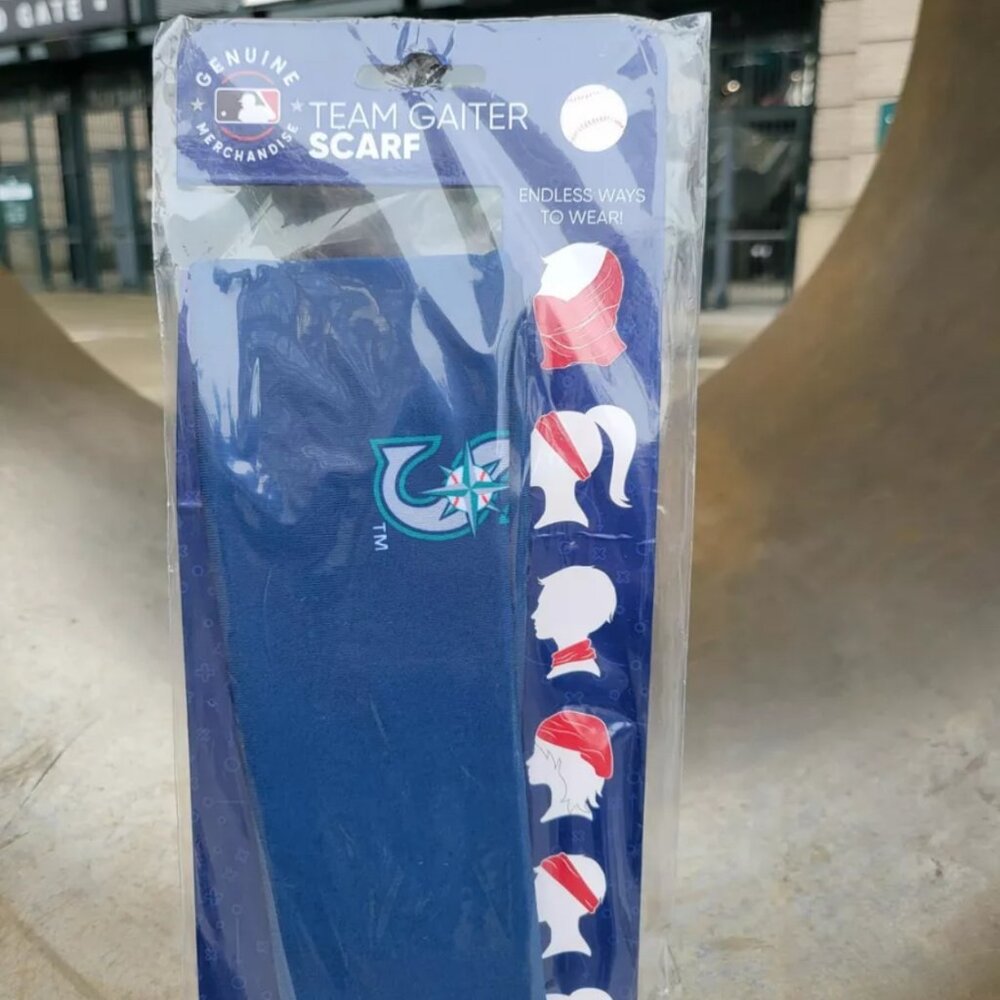 Seattle Mariners Teamβ Gaiter Scarf T-Mobile Park Item Exclusive FOCO MLB NEW